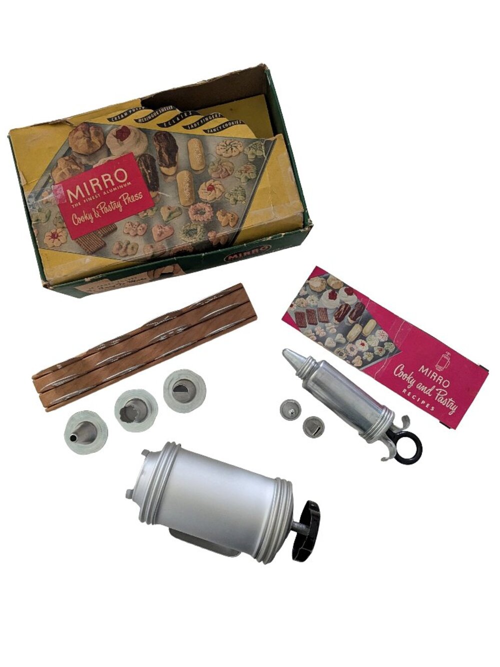 VINTAGE 1950s Mirro Cooky and Pastry Press (+BONUS Mini Press)